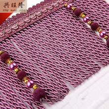 XWL 11Yards/Lot 16cm Wide Curtain Accessories Rope Lines Velvet Beads Lace Tassel Fringes Trim Ribbons DIY Drapery Sofa Sewing 2024 - buy cheap