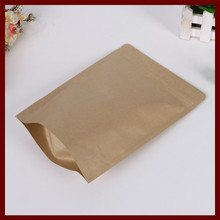Bolsas de papel kraft con cierre integrado, bolsas de 15x24 + 4, color marrón, para regalos, dulces y dulces, comida, té, joyería, paquete de papel al por menor, 30 Uds. 2024 - compra barato