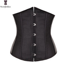 Free Shipping Satin Mini Waist cincher Bustiers Top Workout Shape Body shaper Plus Size Underbust sexy women Corset S-6XL 28335 2024 - buy cheap