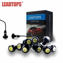 LEADTOPS 10pcs DRL 23mm Eagle Eye Daytime Running Light fog Lamp LED Car Work Lights Source 12V Car Styling (Black shell)  AH 2024 - buy cheap