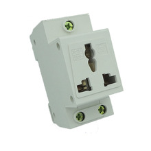 Enchufe Modular de Riel Din para interruptores, caja de distribución de 3 pines de extensión, toma de corriente 10-16A 250V, 10 Uds. 2024 - compra barato