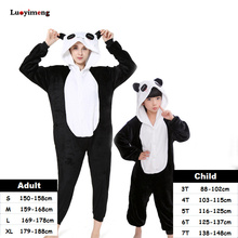 Pijama feminino de panda e unicórnio kigurumi, pijama cosplay para mulheres e meninos 2024 - compre barato