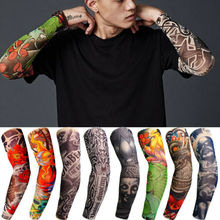 1Pc Nylon Tatoo Arm Stockings Arm Warmer Cover Elastic Fake Temporary Tattoo Sleeves For Men Women 2019 New Arrival Hot Sale 2024 - buy cheap