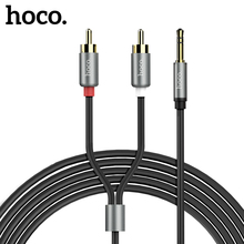 НОСО аудио кабель 3,5 мм до 2RCA аудио автомобильный кабель RCA 3,5 мм Jack штекерами RCA AUX кабель для телефонный усилитель для наушников Динамик 2024 - купить недорого