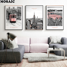 3pcs-set diamante bordado rosa do vintage nova iorque construção da cidade paisagem pintura diamante arte da parede fotos decoração do escritório 2024 - compre barato