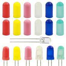 XPT02M 100pcs Yellow/Red/White/Blue/Green/Pink Rubber Caps / Covers for 5mm Grain of Wheat Bulbs LEDs NEW 2024 - buy cheap