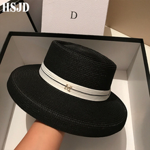 2019 New Women's Wide Brim Sun Hats Summer Ribbon M Straw Hat Fashion Foldable Beach Boater Hat Cap Holiday Audrey Hepburn 2024 - buy cheap