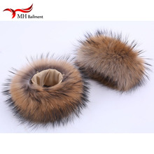 Raccoon fur Cuffs Genuine Fur Cuff Arm Warmer Lady Bracelet Real Fur Wristband Glove Raccoon fur Cuffs Arm Warmers 2024 - buy cheap