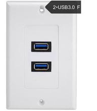 LBSC 2 Ports USB3.0 Wall Face Charger Outlet Plate Power Adapter Socket Newest 2024 - buy cheap