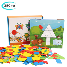 Rompecabezas de Tangram para niños y niñas, juguete de rompecabezas de madera de 250 pulgadas, divertido juego educativo de aprendizaje, regalos de juego 2024 - compra barato