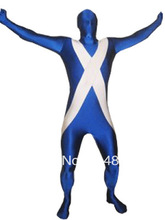 Костюм Zentai из спандекса с флагом Шотландии 2024 - купить недорого
