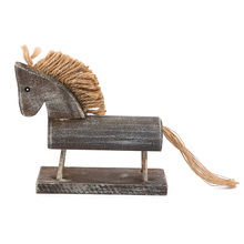 1 предмет натуральное дерево лошади ремесло ручной работы с творческим подходом миниатюры украшения пони Животные украшение стола деревянный конь ремесла 2024 - купить недорого