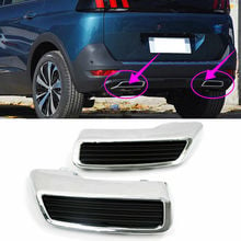 ABS Chrome Car Rear Exhaust Muffler Pipe Replacement For Peugeot 3008 5008 2017-2018 2024 - buy cheap