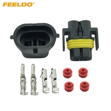 FEELDO-Kit de enchufe de terminales para coche y motocicleta, 50 juegos, H8/H9/H11/880/881, adaptador rápido macho y hembra, # CA2752 2024 - compra barato