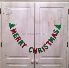 cheap Merry Christmas Banner -- Christmas Photo Prop / Decoration Christmas garland 2024 - buy cheap