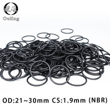 20PCS/lot Rubber Ring Black NBR Sealing O-Ring 1.9mm Thickness OD21/22/23/24/25/26/27/28/29/30mm O Ring Seal Gasket Oil Washer 2024 - buy cheap