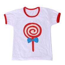 2018, футболка для маленьких мальчиков и девочек, креативная Детская футболка с леденцами из мультфильмов, детская одежда с коротким рукавом, Детские топы для малышей 2024 - купить недорого