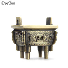 NOOLIM Retro Incense Burner Creative Home Decor Chinese Mini Bronze Tripod Stick Incense Holder Buddhist Alloy Censer 2024 - buy cheap