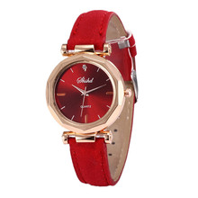 Модные Повседневные часы женские кожаные повседневные часы Роскошные Аналоговые кварцевые наручные часы с кристаллами Montre Femme Relogio Feminino D25 2024 - купить недорого