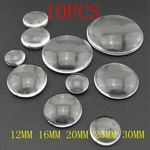 10 Uds transparente 12mm 16mm 20mm 25mm 30mm cristal cabujón redonda cúpula de la joyería de DIY hecho a mano hacer collar llaveros Accesorios 2024 - compra barato