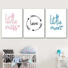 Imágenes impresas en HD, letras artísticas, arte de pared de estilo nórdico, lienzo, pintura Simple, póster Modular creativo para el hogar, decoración del dormitorio 2024 - compra barato