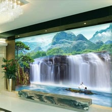 wellyu Custom large-scale обои murals papel de parede 3D photo wallpaper waterfall living room bedroom TV background wall paper 2024 - buy cheap