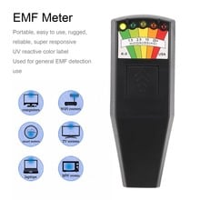 EMF-1 campo magnético testador emf radiação k-ii portátil 5-led indicador gauss portátil uv reativa cor etiqueta 2024 - compre barato