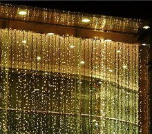 6M x 3M 600LED Home Outdoor Holiday Christmas Decorative Wedding xmas String Fairy Curtain Garlands Strip Party Lights 110V-220V 2024 - buy cheap
