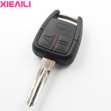 XIEAILI 10Pcs OEM 3Button Transponder Remote Key Case Shell For Opel Vectra/Zafira/0mega HU46 Blade Key Fob Case S466 2024 - buy cheap