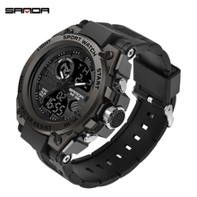 Sanda Men's Watches Black Sports Watch LED Digital 3ATM Waterproof Military Watches S Shock Male Clock 2019 Relogios Masculino 2024 - buy cheap