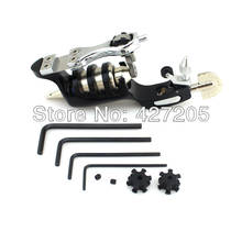 Black Sunskin Rotary Motor Tattoo Machine Gun Shader Liner Supply + 50 PCS Tattoo Needles MIX Size Free Shipping 2024 - buy cheap