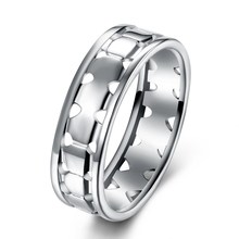 Новое поступление, модное посеребренное кольцо, обручальные ювелирные изделия для невесты, оптовая продажа, Прямая поставка, полые дизайнерские обручальные кольца, Лидер продаж 2024 - купить недорого