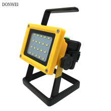 DONWEI 30W 20 LED Portable Rechargeable Work Flood Light Spot Emergency Outdoor Camping Floodlights Power by 3x 18650 battery 2024 - buy cheap
