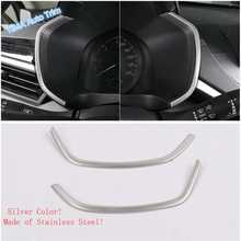Lapetus Auto Styling Dashboard Instrument Strip Screen Cover Kit Trim Fit For Nissan Altima / Teana 2019 2020 / Stainless Steel 2024 - buy cheap