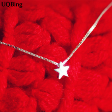 Drop Shipping 925 Sterling Silver Necklaces Star Pendant Necklace For Women Jewelry Collar Colar de Plata 2024 - купить недорого