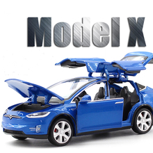 1:32 Tesla MODEL X Alloy Car Model Diecasts & Toy Vehicles Toy Cars Free Shipping Kid Toys For Children Christmas Gifts Boy Toy 2024 - buy cheap