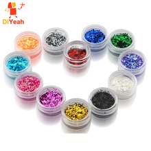 12pcs/lot Body Glitter Powder Shimmer Tattoos Colors Acrylic Polyester Glitter Dust Decoration Nail Art Hexagon Glitter Tattoo 2024 - buy cheap