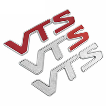 Металлический автомобильный значок 3D V T S VTS, эмблема, 3D наклейка с логотипом для Citroen C2, C3, C4, четыре, Сакко, Xsara, Jimny 1,6, 16 В, VTR, красный, серебристый цвет 2024 - купить недорого