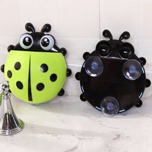 Toothbrush holder Cute Ladybug Insect Toothbrush Wall Suction Bathroom Sets Cartoon Sucker Toothbrush Holder / Suction Hooks 2024 - buy cheap