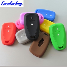 Cocolockey Silicone Car Key Cover Key FOB Case for Chevrolet Cruze Spark 2016 2 Buttons Smart Remote Key 2024 - buy cheap