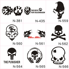 Car Styling Funny Reflective Skull Car Sticker Creative Car Stickers Evil Knight Modified Car Stickers Vinyl Decals Sticker 2024 - buy cheap