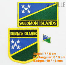 Соломоновы Острова Флаг патч железа на патчи-100% гарантия качества флаг вышитые патчи + бесплатная доставка 2024 - купить недорого