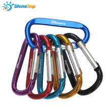 1Pcs ShineTrip Aluminum Alloy D Shape Buckle Carabiner Survial Key Chain Carabiner Hook Clip Camping Equipment EDC Buckles 2024 - buy cheap