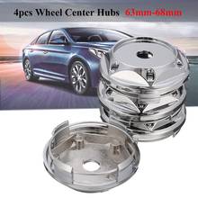 4Pcs/set Car Vehicle Tire Wheel Rim Center Hub Cap Cover No Logo For VW BK ABS Replacement Parts Silver Gray 2024 - buy cheap