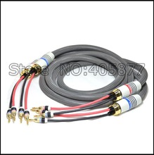 Pair Hi-End pure copper audiophile speaker cable 2.5M hifi speaker cable 2024 - buy cheap