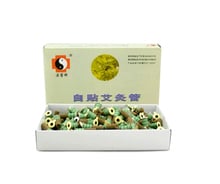 Medicina chinesa de ervas moxibustion genuíno auto-adesivo adesivos pouco fumo mini tubo de moxa 180 unidades/pacote 2024 - compre barato