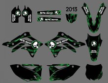 Motorcycle New Team Graphics Background Decal Sticker Kit For Kawasaki KX450F KXF450 KX 450F KXF 450 2013 2024 - buy cheap