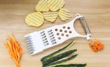 1PC Multifunctional Plastic Vegetable Fruit Grater Stainless Steel Blades Carrot Potato Peelers Kitchen Tools OK 0762 2024 - buy cheap