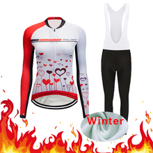 Women Winter Bike Clothing Wear Thermal Fleece Cycling Jersey Set Road Bicycle Clothes Kit Maillot Dress Triathlon Uniform Suit 2024 - buy cheap