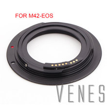 Адаптер Venes для объектива Canon EOS, черный адаптер для крепления на объектив с резьбой M42, подходит для камеры Canon EOS, 4000D/2000D/6D II, для установки на объектив с автофокусом, подходит для камеры Canon EOS 4000D/2000D/6D II 2024 - купить недорого